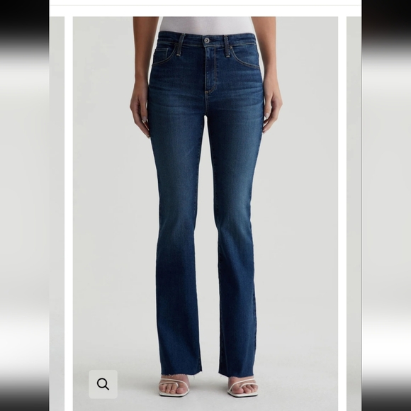Ag Adriano Goldschmied Pants - AG Adriano Goldchmied Farrah Bootcut High Rise Dark Denim Jeans